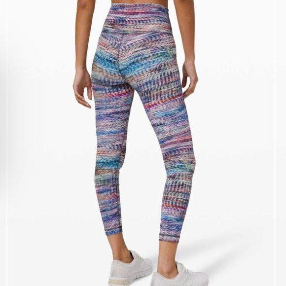 Lululemon Wunder Train Hi Rise Crop Legging Digital Oasis - Picture 5 of 12